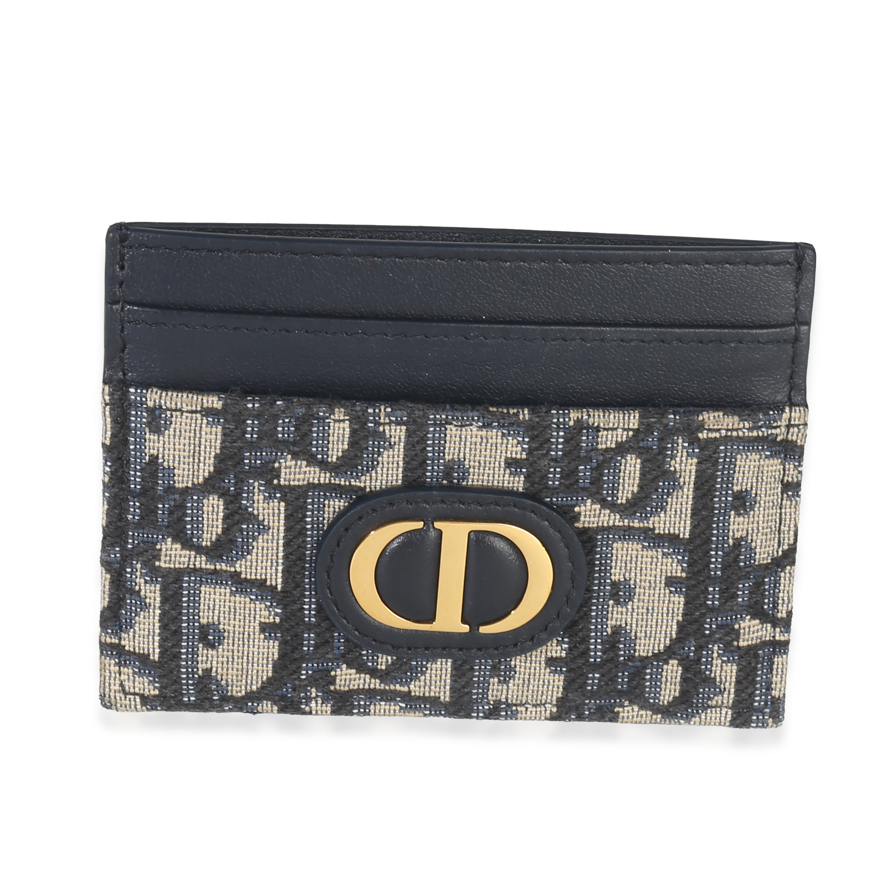 Christian Dior Navy Oblique Logo Card Holder 370$